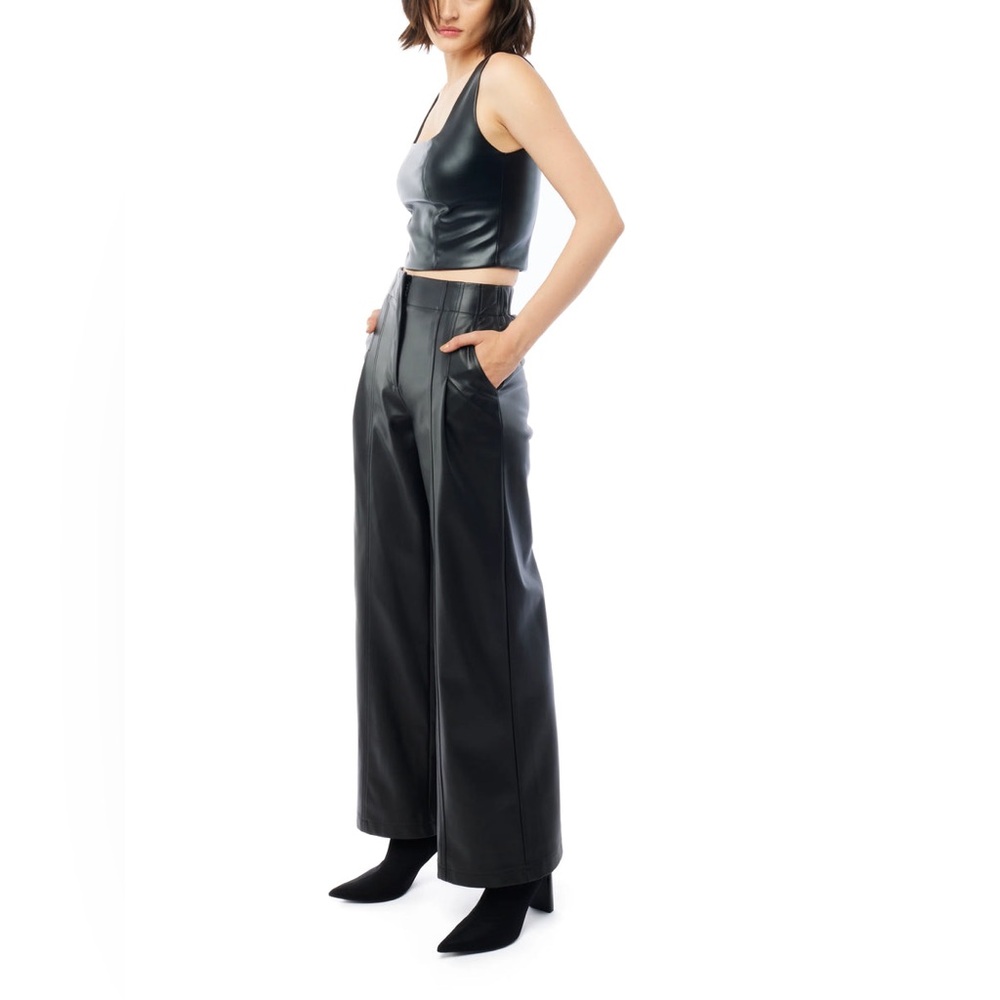LBLC Clark Wide Leg Vegan Leather
Trouser Size‎ Large Black